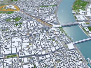 Koln cologne city germany 70km 3D Model