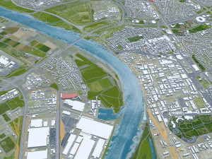 Koln cologne city germany 70km 3D Model