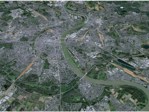 Koln cologne city germany 70km 3D Model