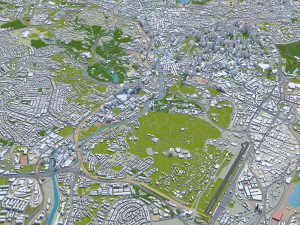 Kuala lumpur city malaysia 30km 3D Model