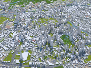 Kuala lumpur city malaysia 30km 3D 모델