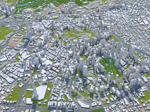 Kuala lumpur city malaysia 30km 3D Model