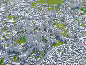 Kuala lumpur city malaysia 30km 3D 모델