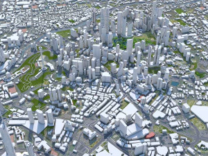 Kuala lumpur city malaysia 30km 3D Model