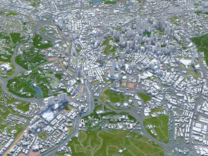 Kuala lumpur city malaysia 30km 3D Model