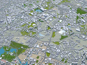 Kuala lumpur city malaysia 30km 3D Model
