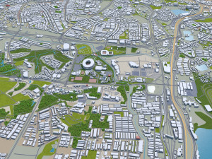 Kuala lumpur city malaysia 30km 3D 모델