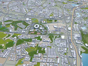 Kuala lumpur city malaysia 30km 3D Model