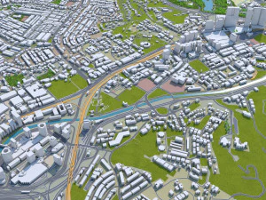 Kuala lumpur city malaysia 30km 3D Model
