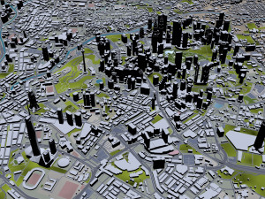 Kuala lumpur city malaysia 30km 3D 모델
