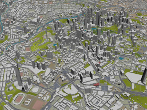 Kuala lumpur city malaysia 30km 3D 모델
