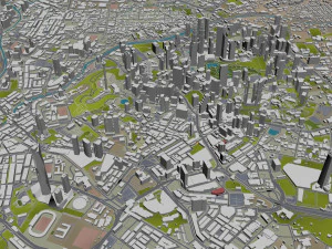 Kuala lumpur city malaysia 30km 3D Model