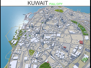 kuwait 200km 3D Model