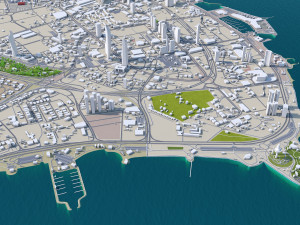 kuwait 200km 3D Model