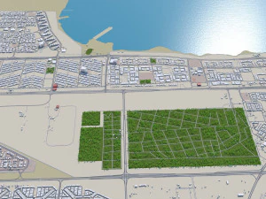 kuwait 200km 3D Model