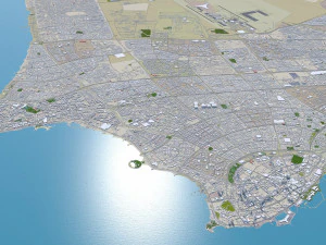 kuwait 200km 3D Model