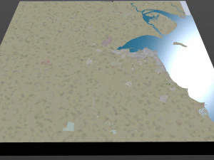 kuwait 200km 3D Model