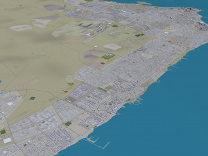 kuwait 200km 3D Model