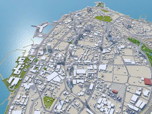 kuwait 200km 3D Model