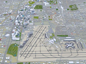 las vegas city nevada usa 50km 3D Model