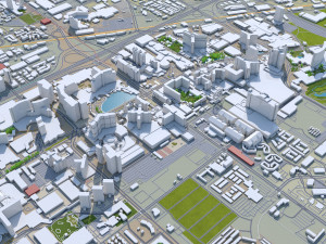 las vegas city nevada usa 50km 3D 모델