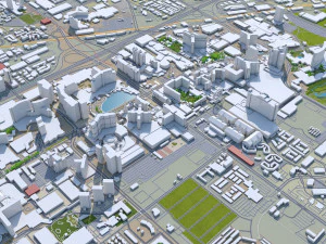 las vegas city nevada usa 50km 3D Model