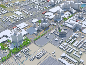 las vegas city nevada usa 50km 3D 모델