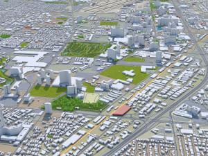 las vegas city nevada usa 50km 3D 모델