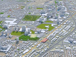 las vegas city nevada usa 50km 3D Model