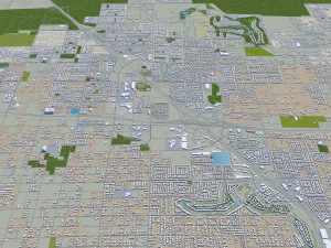 las vegas city nevada usa 50km 3D Model