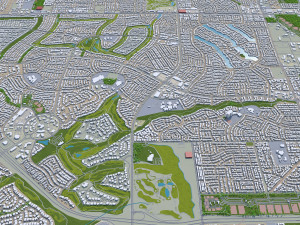 las vegas city nevada usa 50km 3D 모델