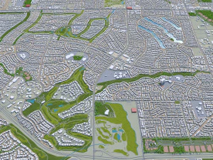 las vegas city nevada usa 50km 3D Model