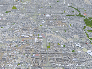 las vegas city nevada usa 50km 3D 모델