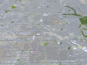 las vegas city nevada usa 50km 3D Model