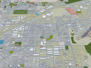 las vegas city nevada usa 50km 3D Model