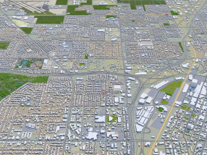 las vegas city nevada usa 50km 3D Model