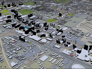 las vegas city nevada usa 50km 3D 모델
