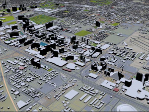 las vegas city nevada usa 50km 3D Model