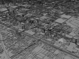 las vegas city nevada usa 50km 3D 모델