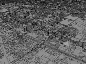 las vegas city nevada usa 50km 3D Model