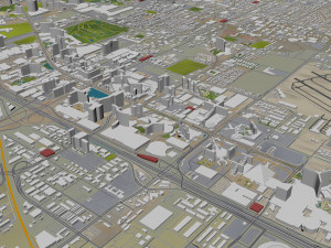 las vegas city nevada usa 50km 3D 모델