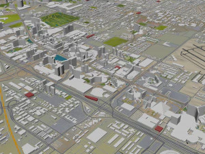 las vegas city nevada usa 50km 3D Model