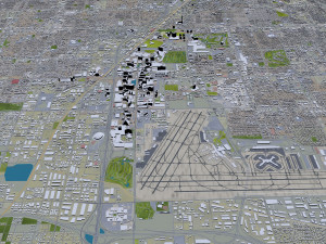 las vegas city nevada usa 50km 3D 모델