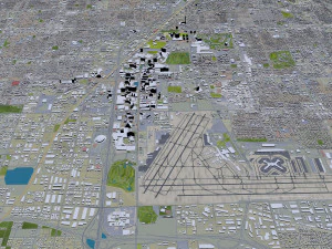 las vegas city nevada usa 50km 3D Model