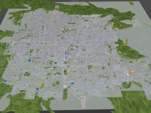 las vegas city nevada usa 50km 3D 모델