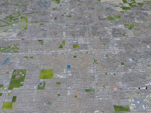 las vegas city nevada usa 50km 3D Model