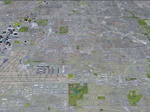 las vegas city nevada usa 50km 3D 모델