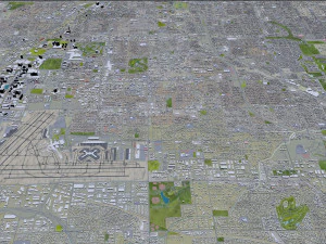 las vegas city nevada usa 50km 3D Model