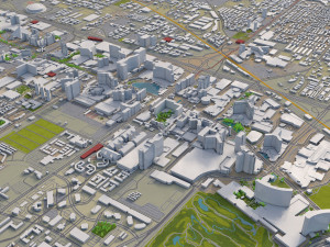 las vegas city nevada usa 50km 3D 모델