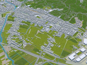 ljubljana city slovenia 50km Modèle 3D